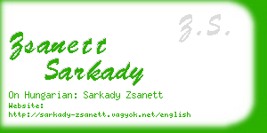 zsanett sarkady business card